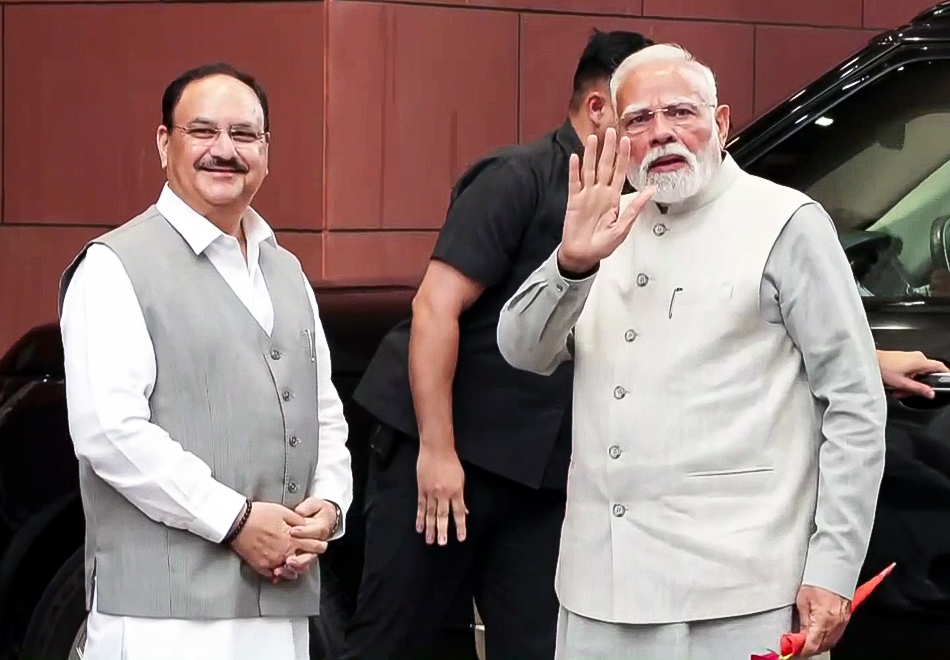 PM Modi arrives to chair the BJP parliamentary board meeting